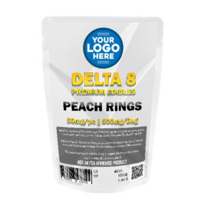Infused Peach Rings - White Label - 500mg